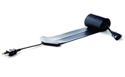 black flat extension cord